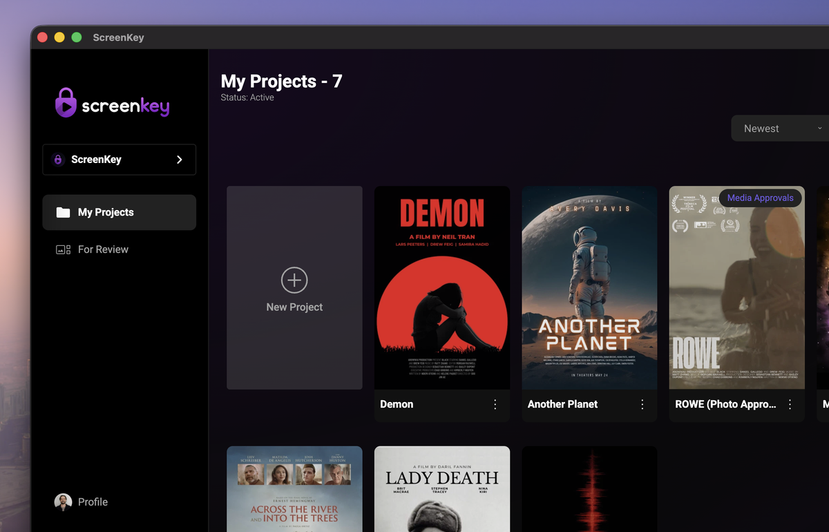 ScreenKey desktop app screenshot placeholder for Mac