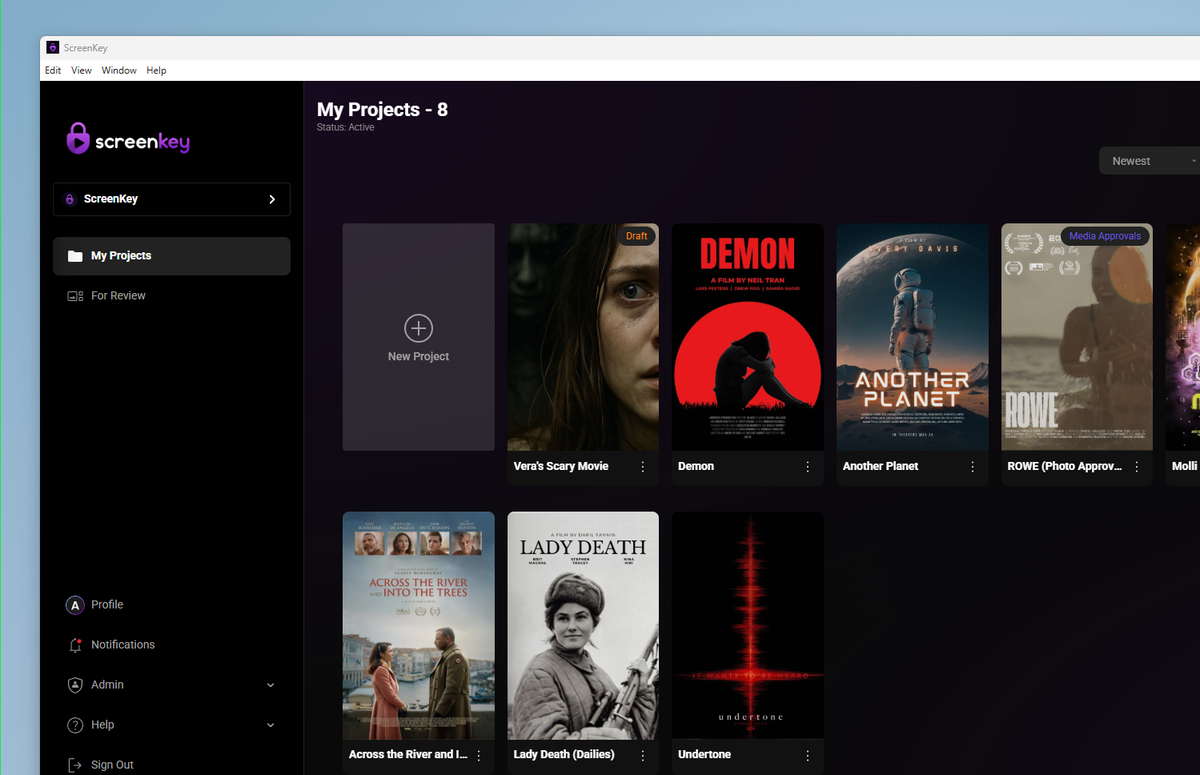 ScreenKey desktop app screenshot placeholder for Windows