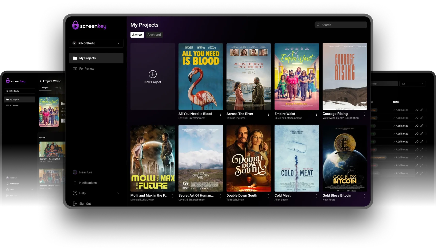 ScreenKey product interface